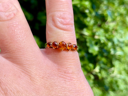 Vintage 9ct Gold Citrine Ring