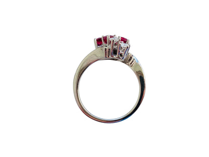 Vintage 14ct Gold Ruby & Diamond Ring