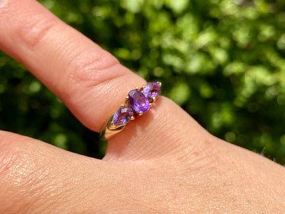 9ct Gold Amethyst Ring