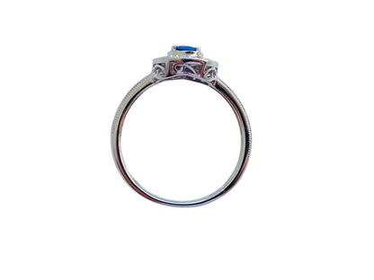 9ct Gold Tanzanite & Diamond Ring