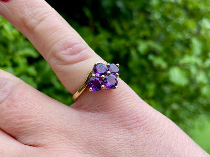 9ct Gold Amethyst Ring