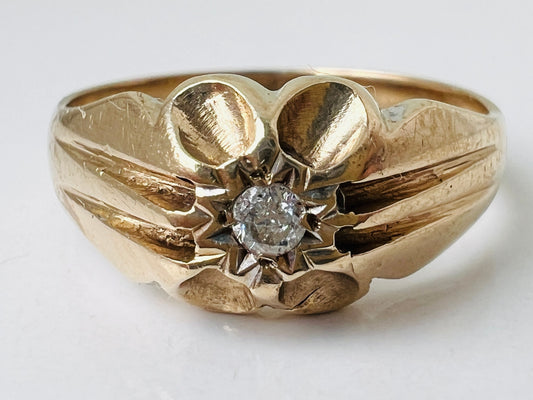 Vintage 9ct Gold Diamond Ring
