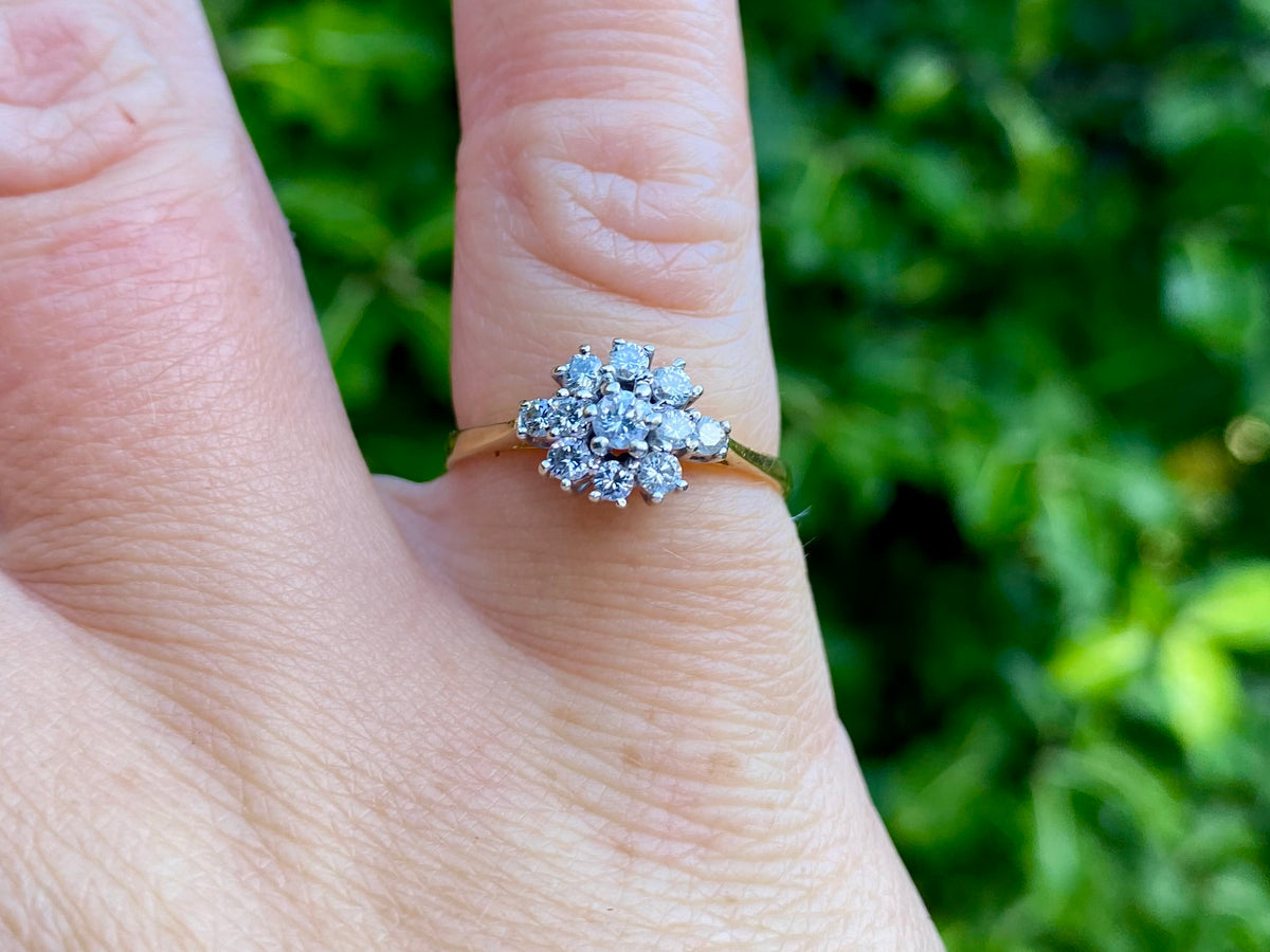 Vintage 18ct Gold Diamond Ring