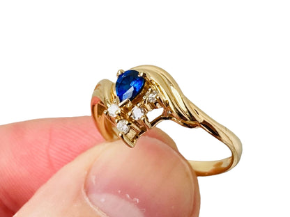 14ct Gold Sapphire Ring