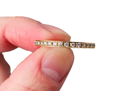 18ct Gold Diamond Band Ring