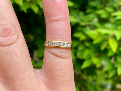 18ct Gold Seven-Stone Diamond Ring