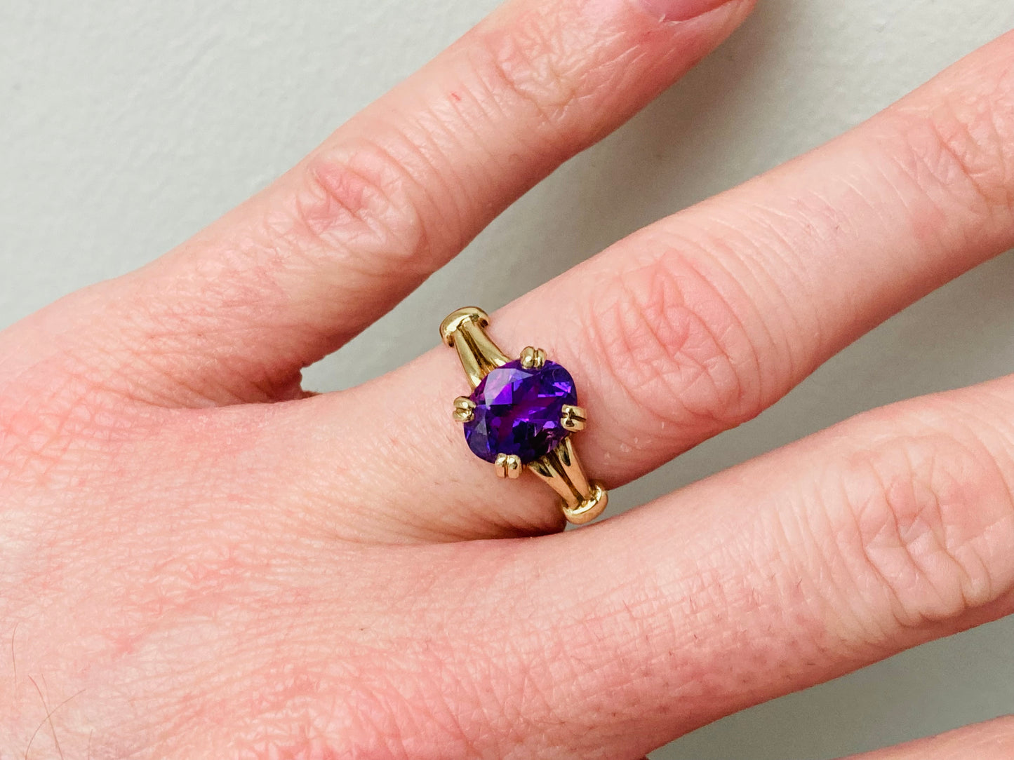 9ct Gold Amethyst Ring