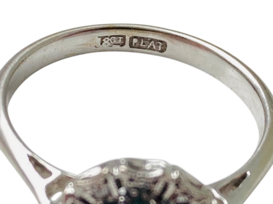 Antique 18ct Gold Zircon & Diamond Ring