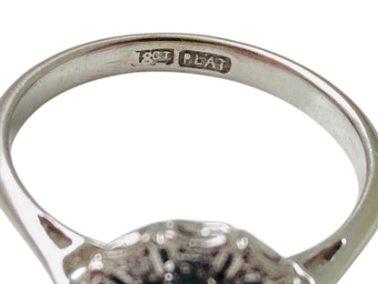 Antique 18ct Gold Zircon & Diamond Ring