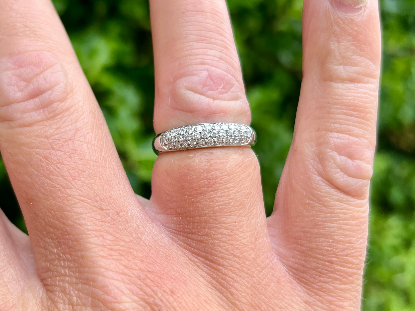 18ct Gold Diamond Pave Ring