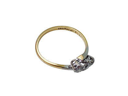 Antique 18ct Gold Three-Stone Diamond Ring