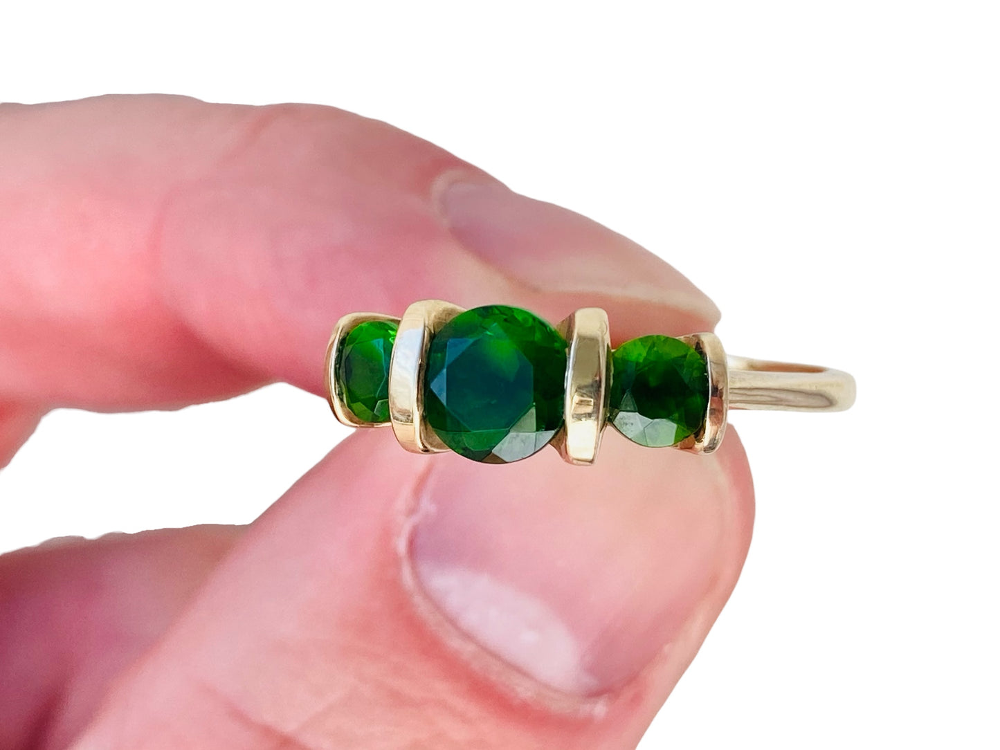 9ct Gold Diopside Ring