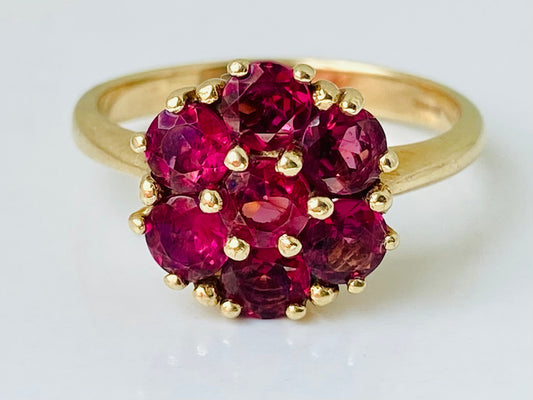 9ct Gold Rhodolite Garnet Ring