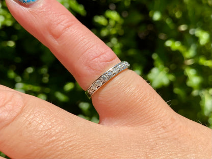 9ct Gold Eleven-Stone Diamond Ring