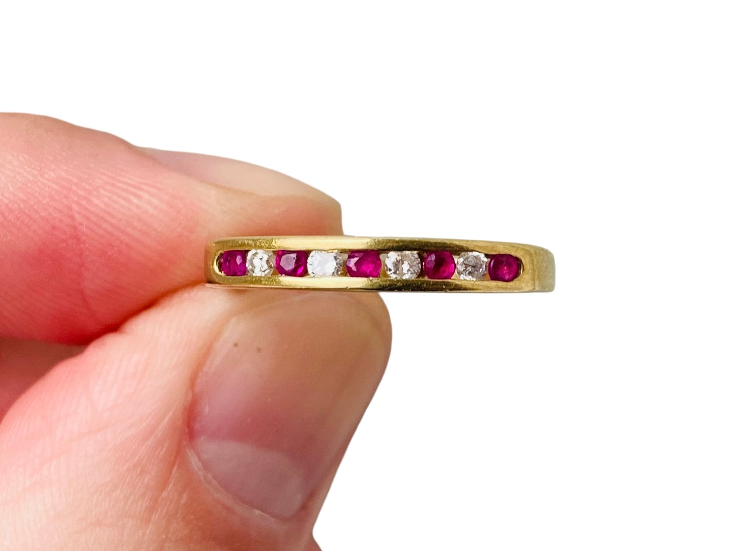 18ct Gold Ruby & Diamond Ring