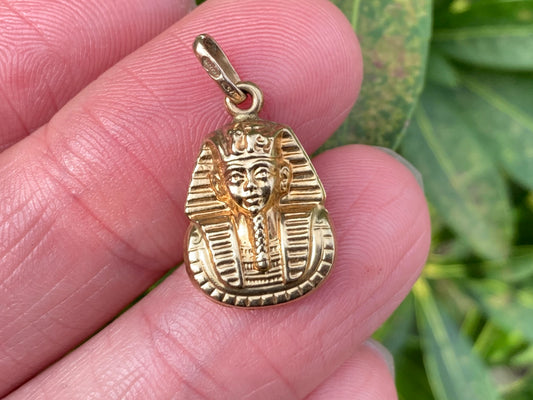 9ct Gold Tutankhamun Charm or Pendant