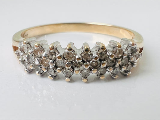 9ct Gold Diamond Ring