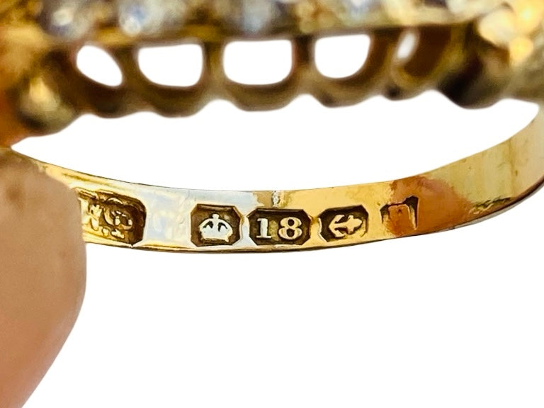 Antique 18ct Gold Five-Stone Diamond Ring