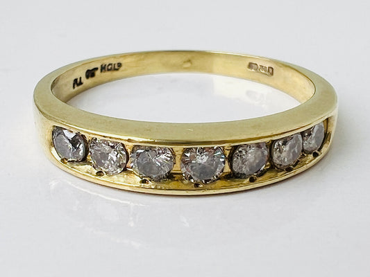 18ct Gold Seven-Stone Diamond Ring