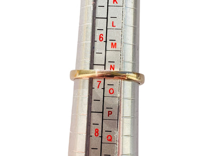 Vintage 9ct Gold Topaz & Diamond Ring