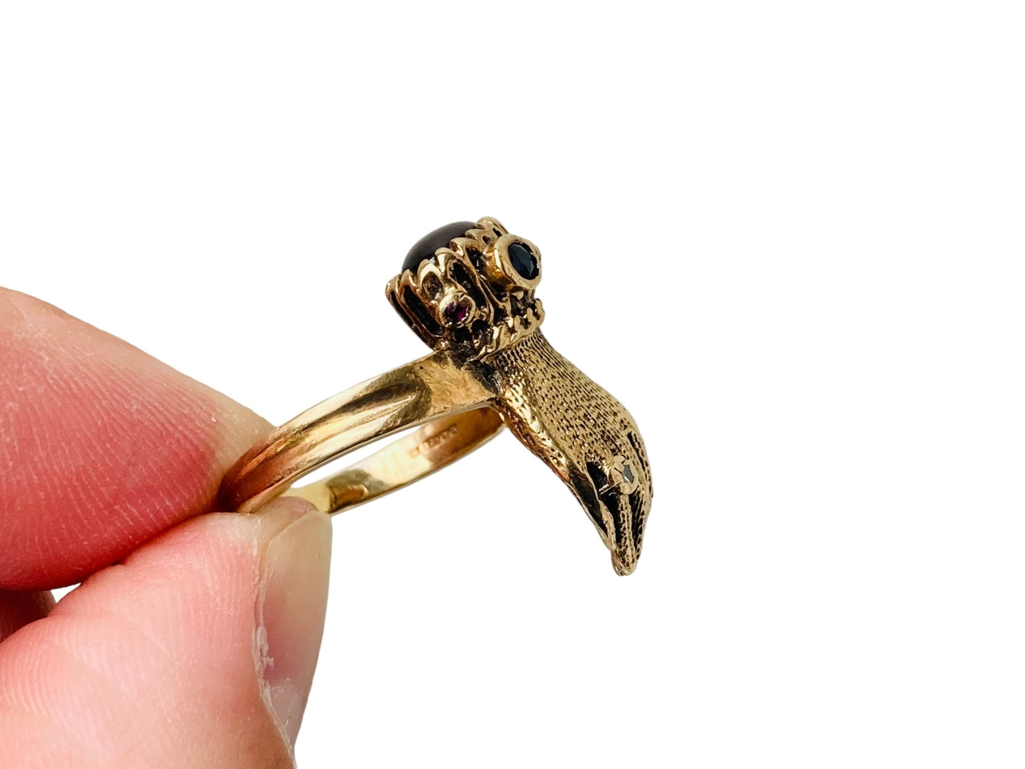 Vintage 9ct Gold Hand Ring