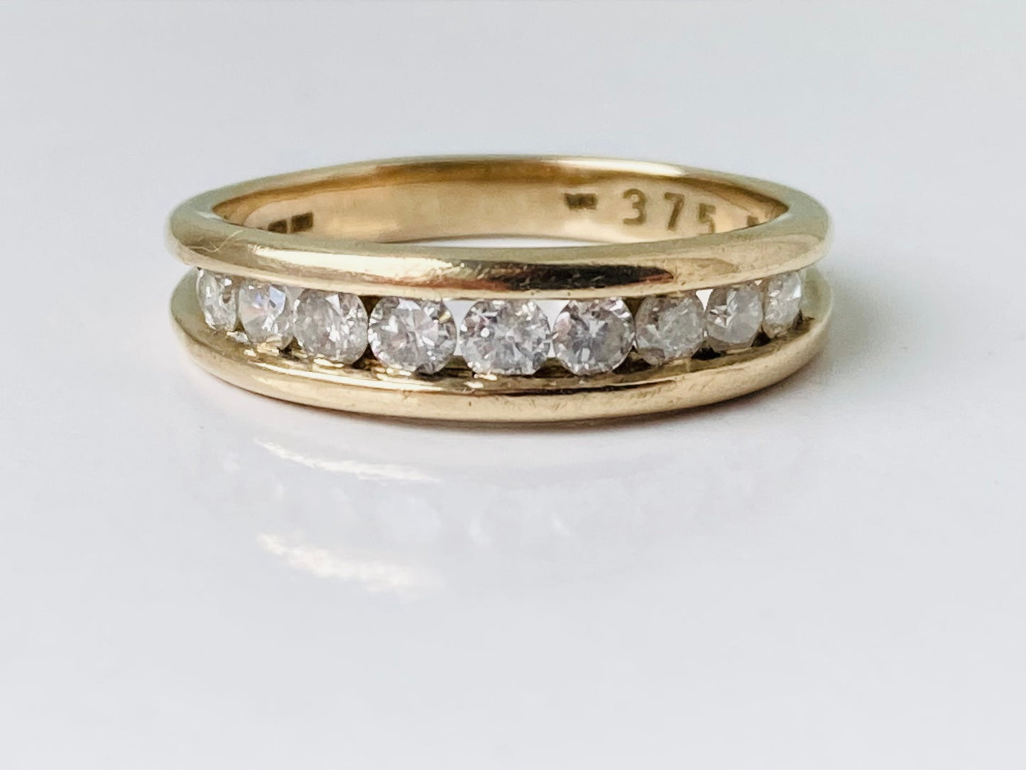 9ct Gold Nine-Stone 0.50ct Diamond Ring