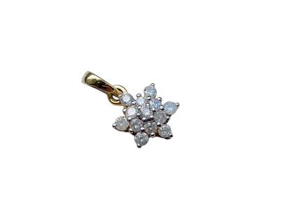 10ct Gold Diamond Pendant