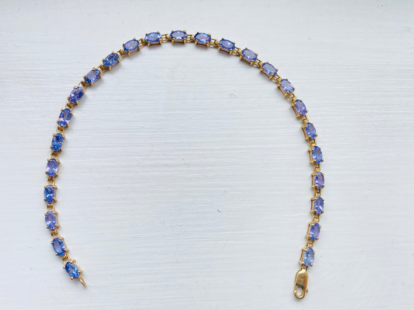 9ct Gold Tanzanite Bracelet