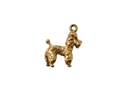 Vintage 9ct Gold Poodle Dog Pendant or Charm