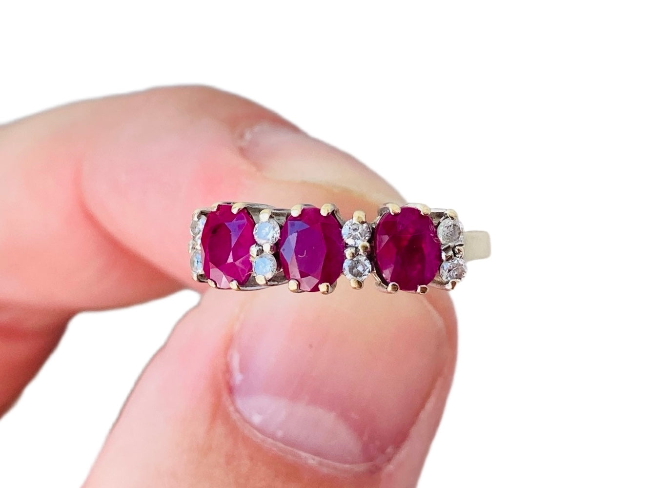 9ct Gold Ruby & Diamond Ring