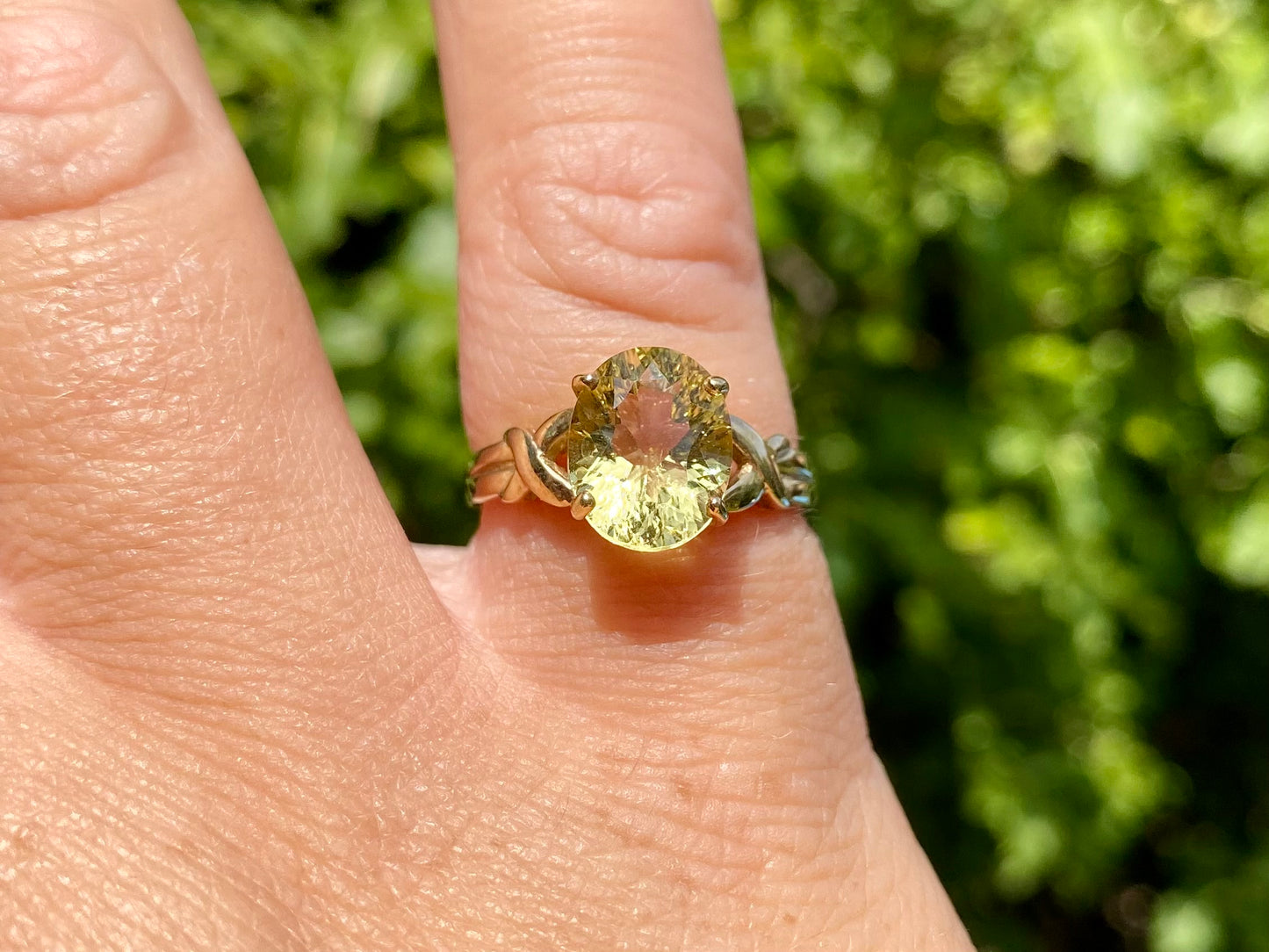 9ct Gold Lemon Quartz Ring