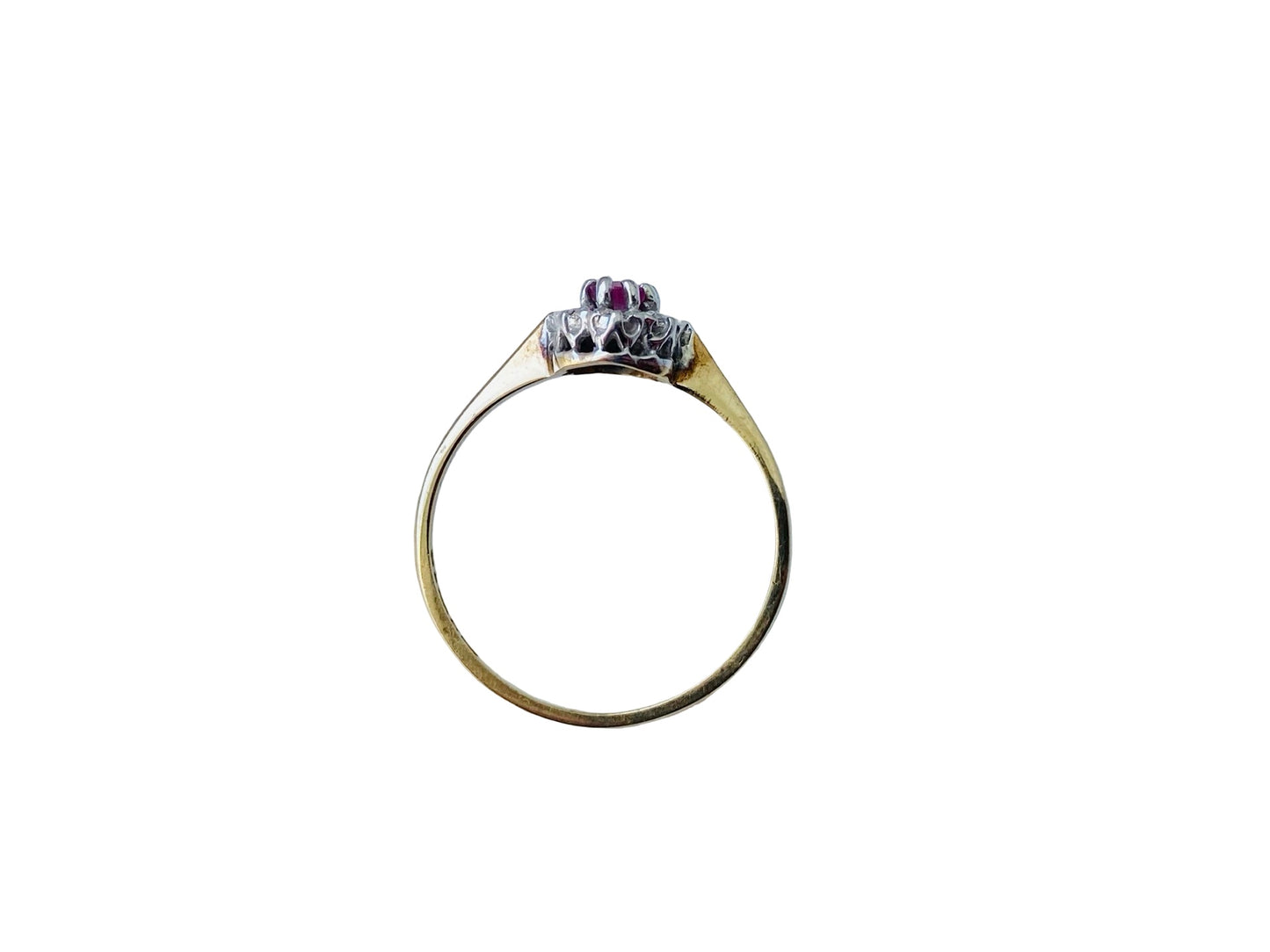 9ct Gold Ruby & Diamond Ring