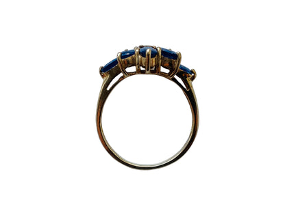 9ct Gold Sapphire & Diamond Ring