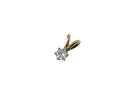 9ct Gold Diamond Solitaire Pendant