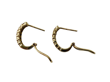 9ct Gold Diamond Earrings