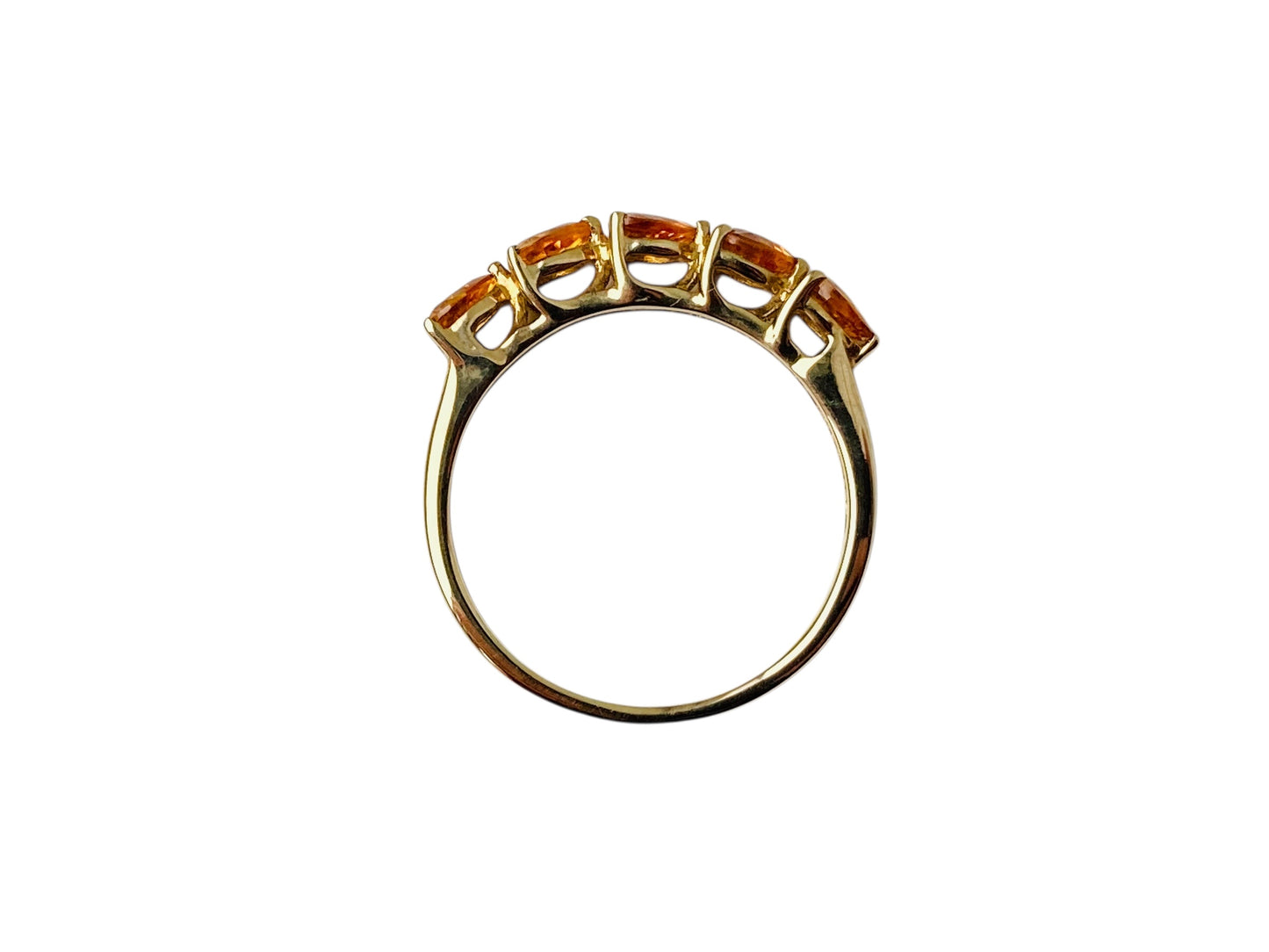 9ct Gold Orange Sapphire Ring