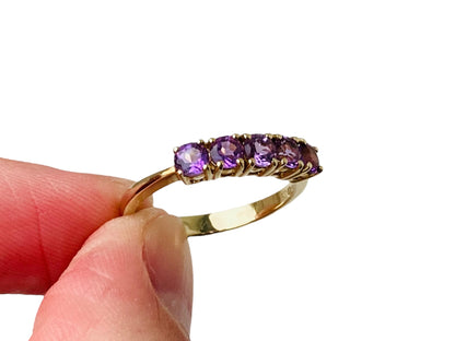 9ct Gold Amethyst Ring