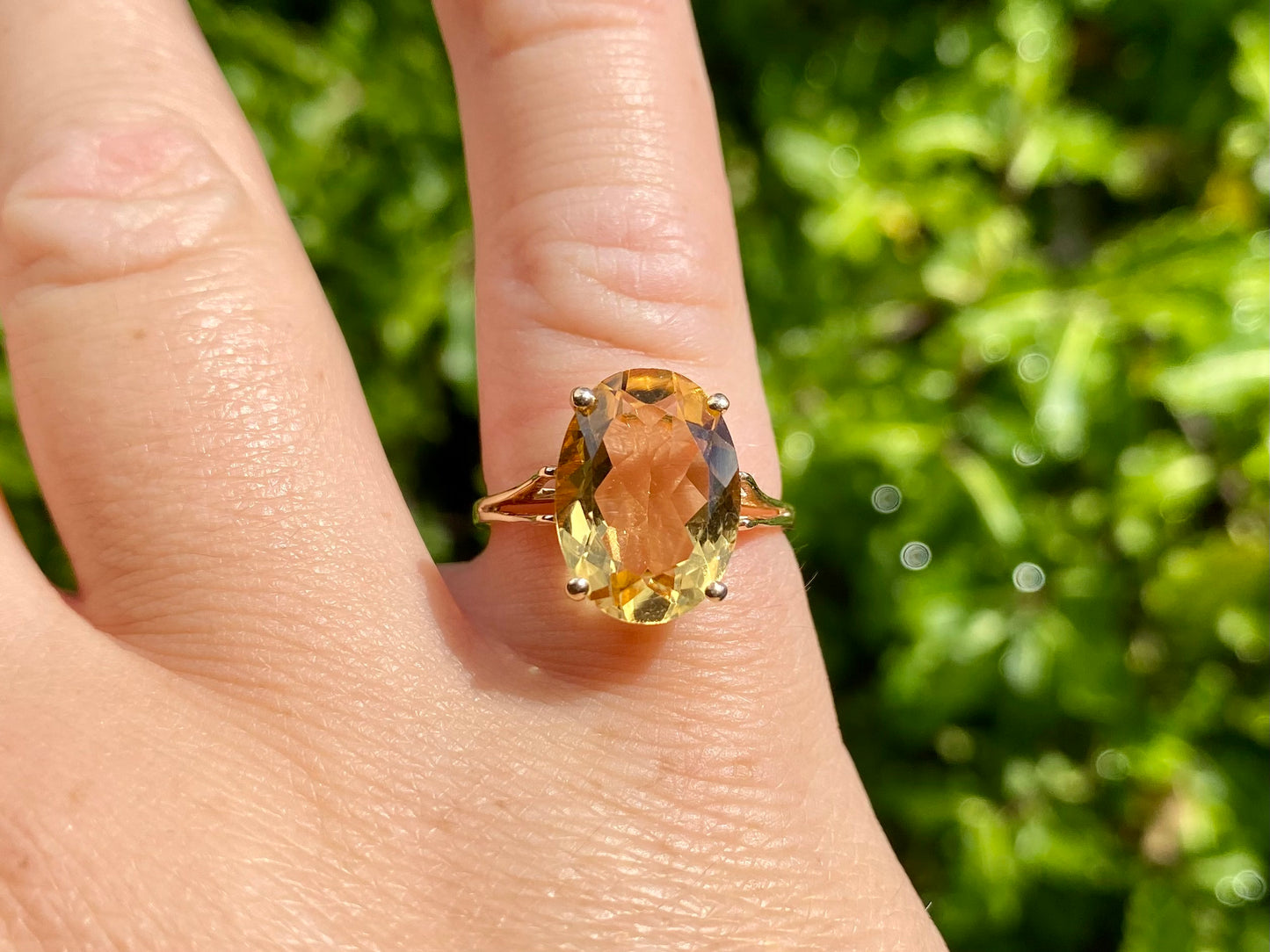 9ct Gold Citrine Ring