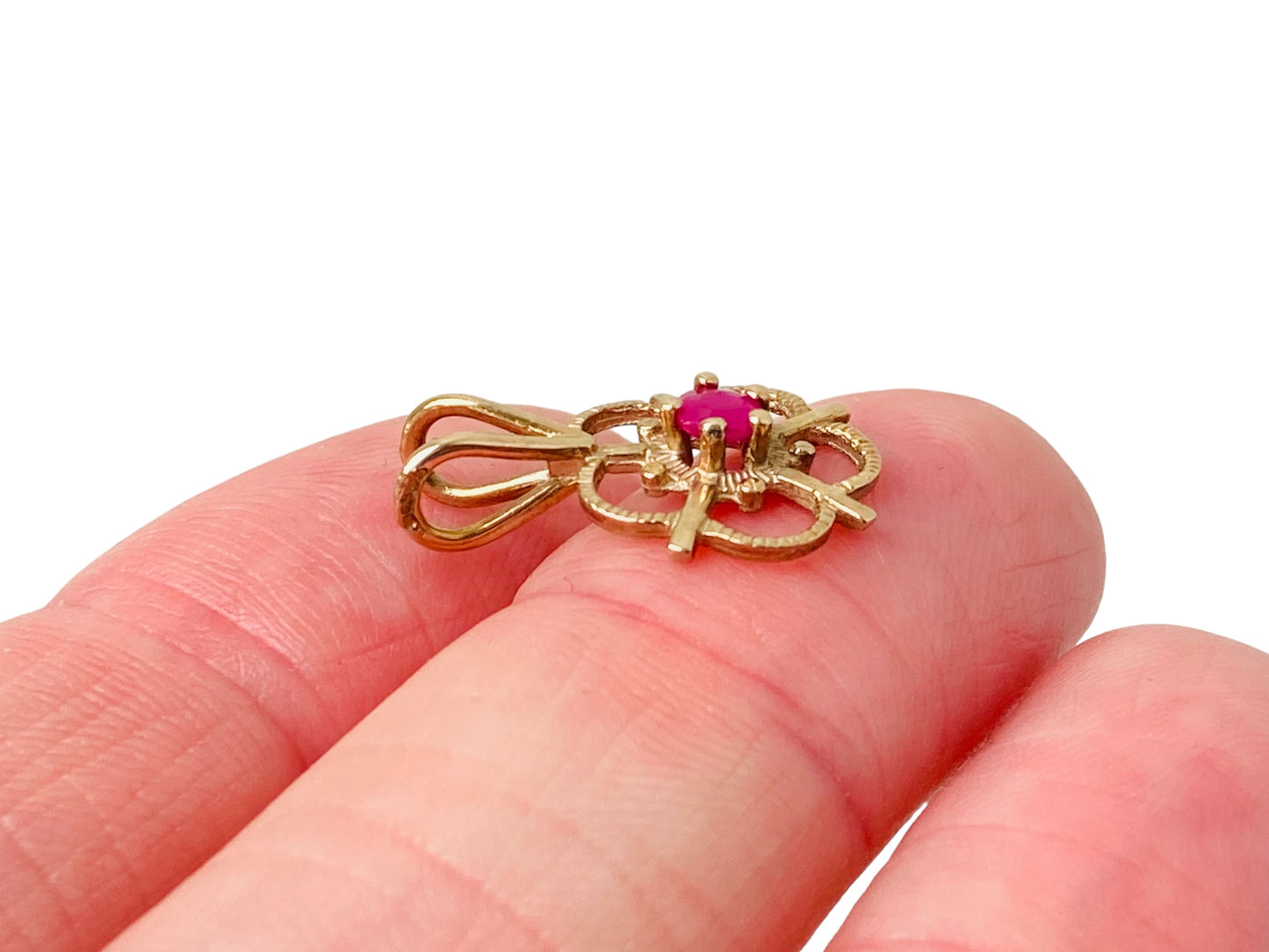 9ct Gold Ruby Pendant