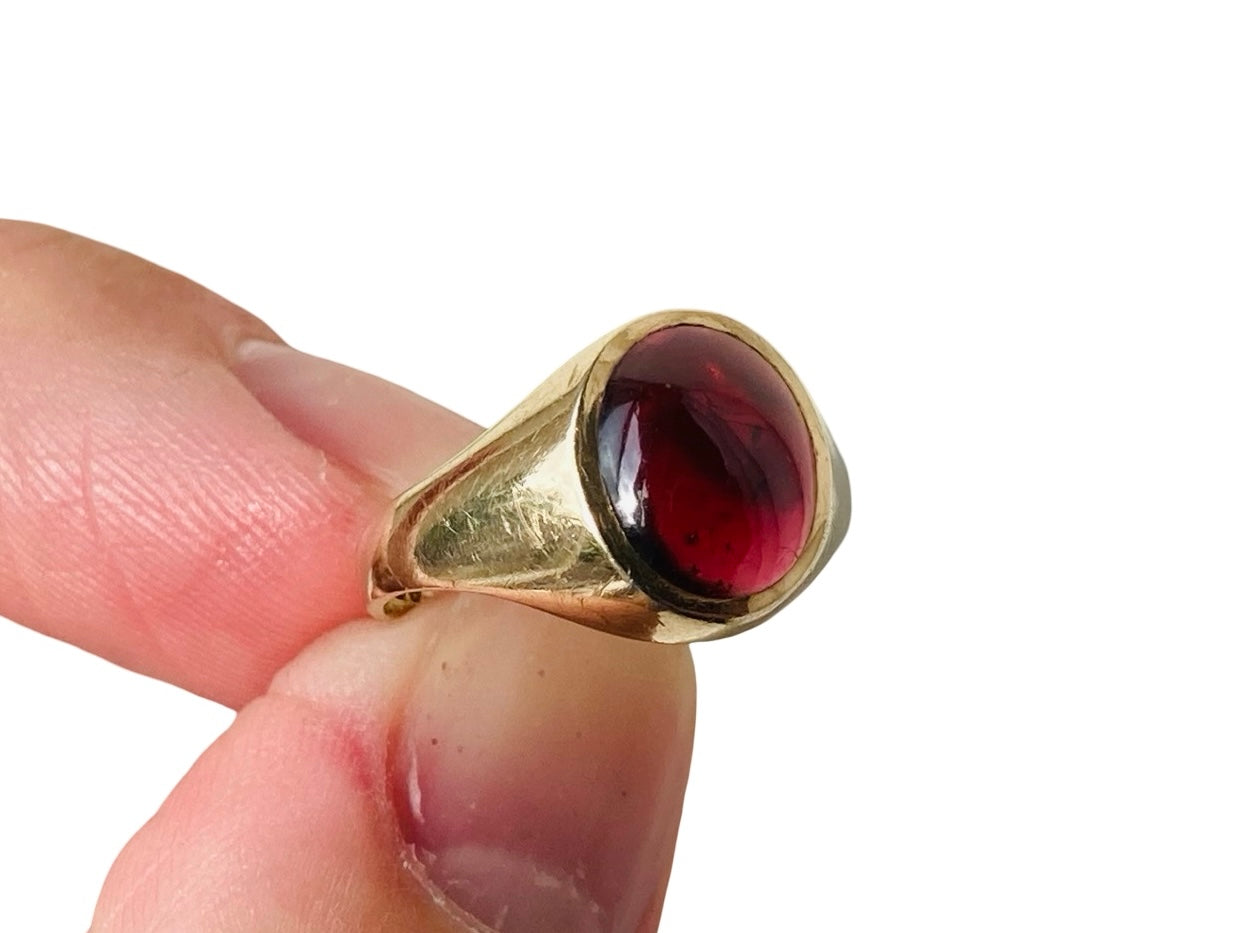 Vintage 9ct Gold Rhodolite Garnet Ring