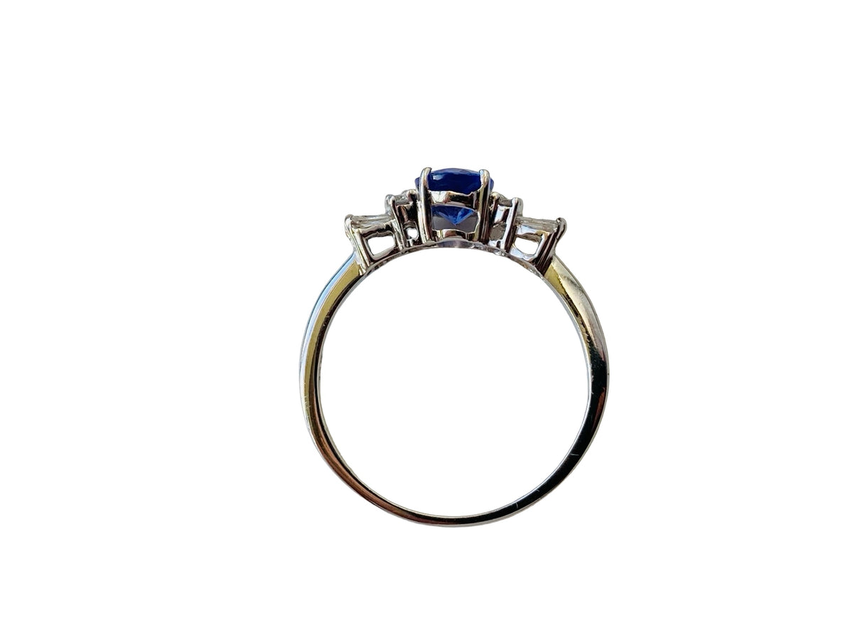 14ct Gold Tanzanite & Diamond Ring