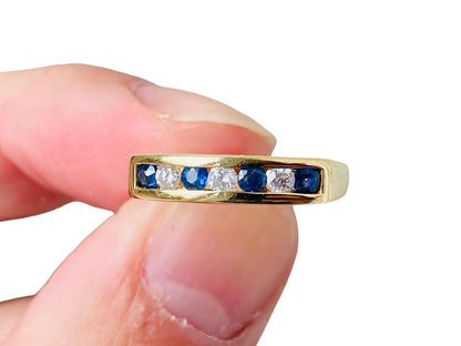 18ct Gold Sapphire & Diamond Ring