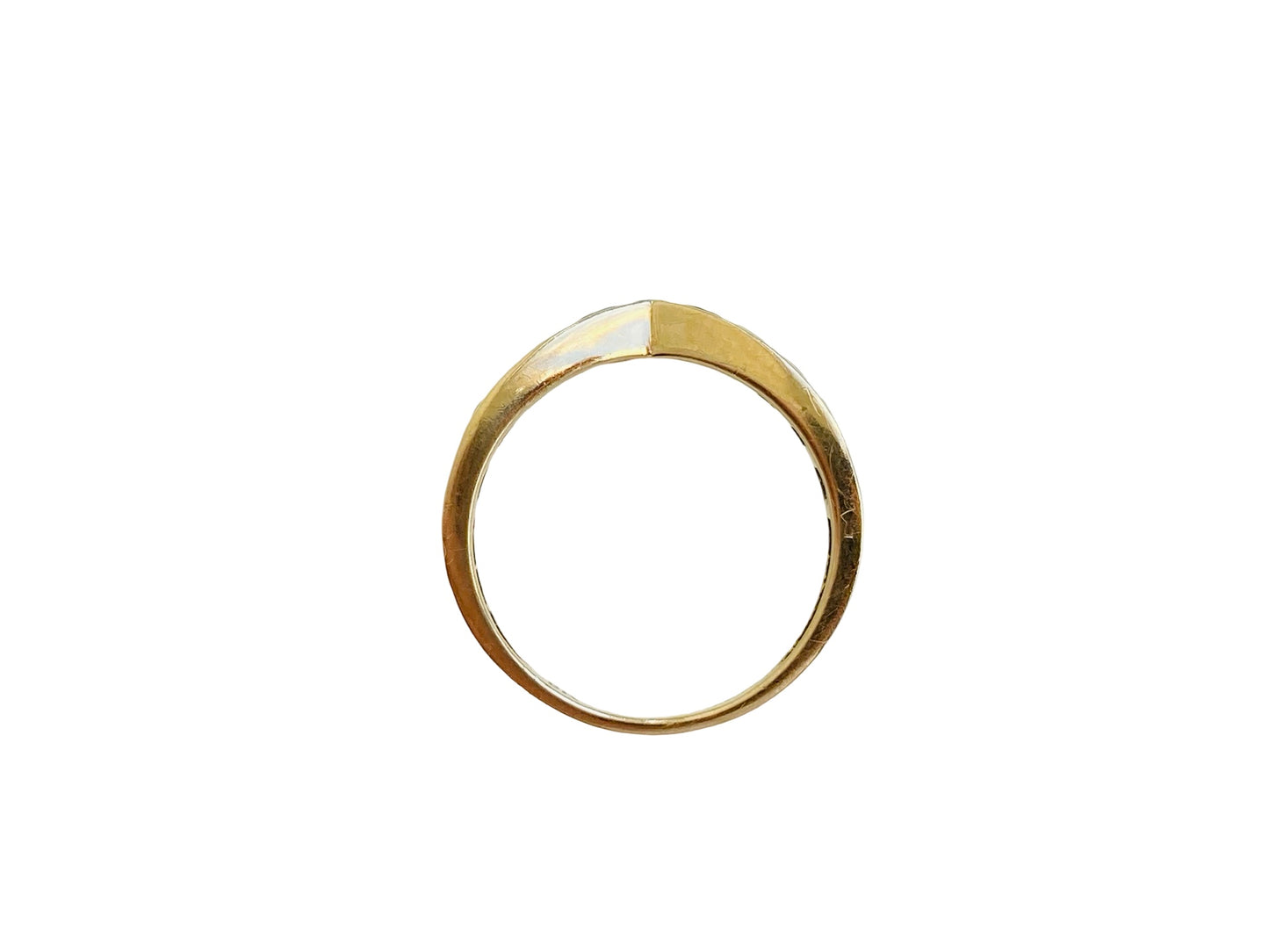 9ct Gold Emerald Wishbone Ring