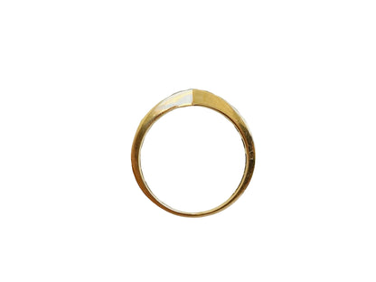 9ct Gold Emerald Wishbone Ring