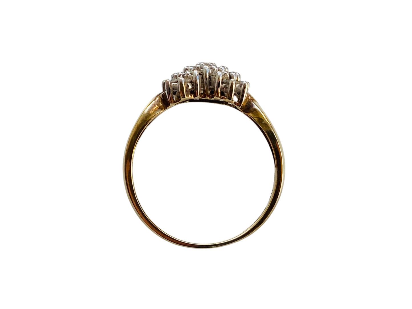 9ct Gold Heart Shaped Diamond Ring