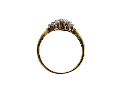9ct Gold Heart Shaped Diamond Ring