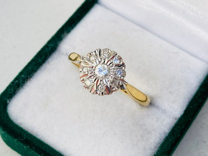 Antique 18ct Gold Diamond Ring