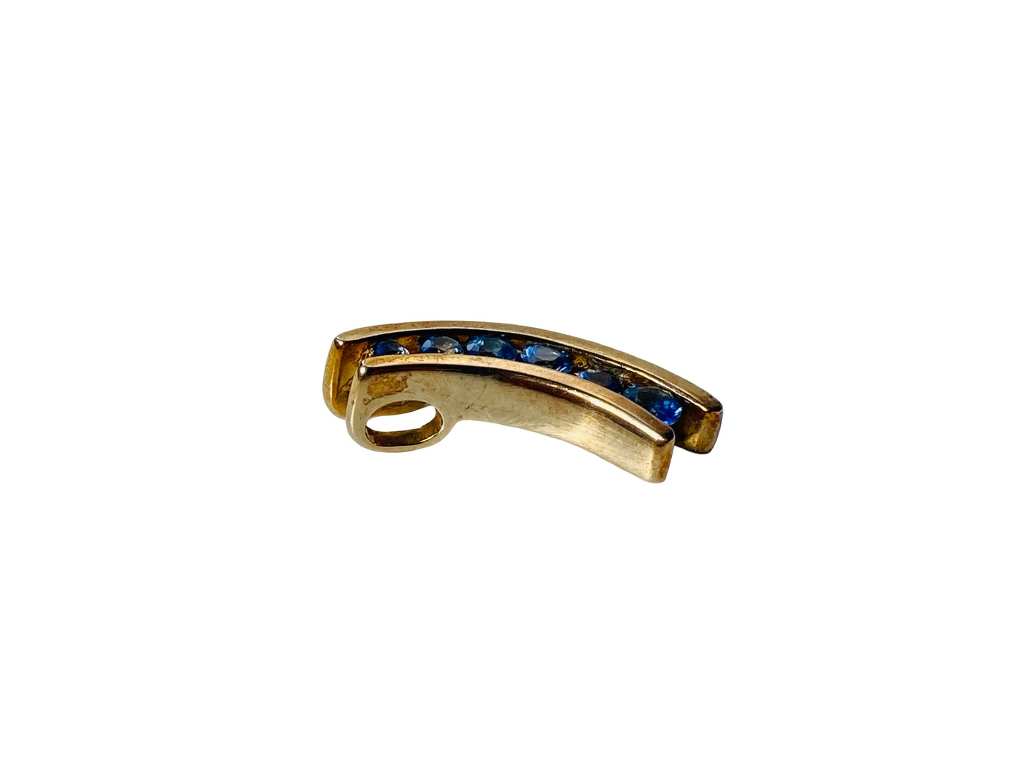 9ct Gold Sapphire Pendant