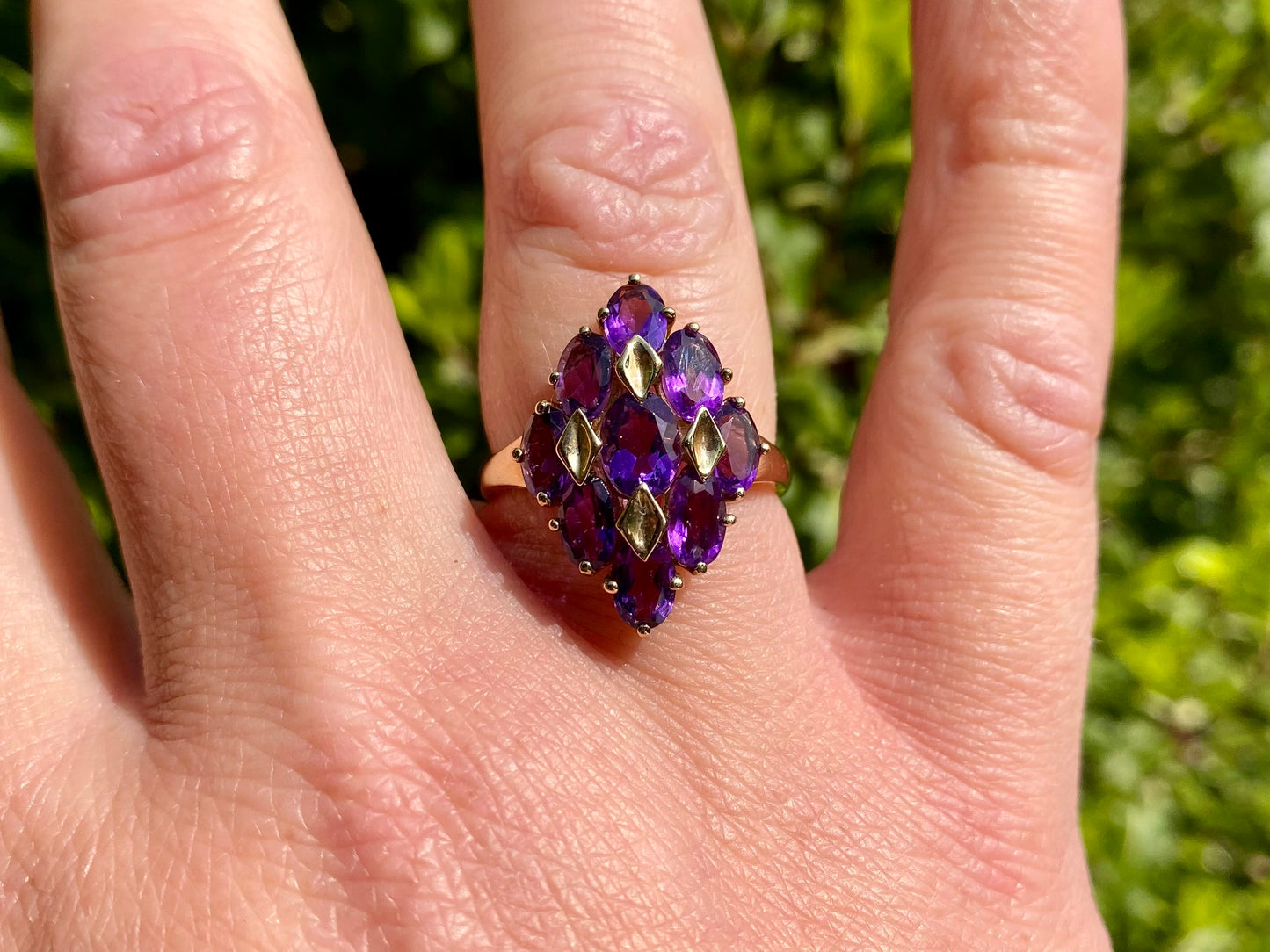 9ct Gold Amethyst Ring