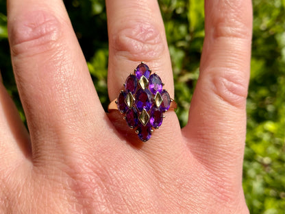 9ct Gold Amethyst Ring